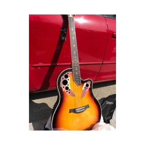 Free shipping free gig bag free gift thin acoustic guitar thin body acoustic-electric guitar beginner guitar student guitar