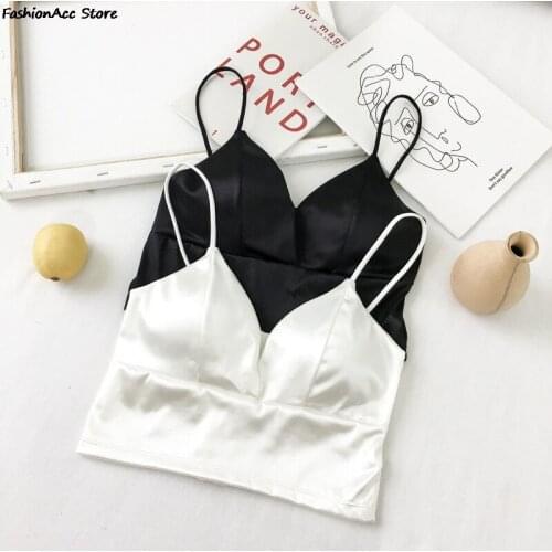 Sleeping Brassiere Push Up Bras Sexy Lingerie Top Wireless Bra Top Sexy Women Sexy Strap Silk Smooth Plunge Bralette Bra