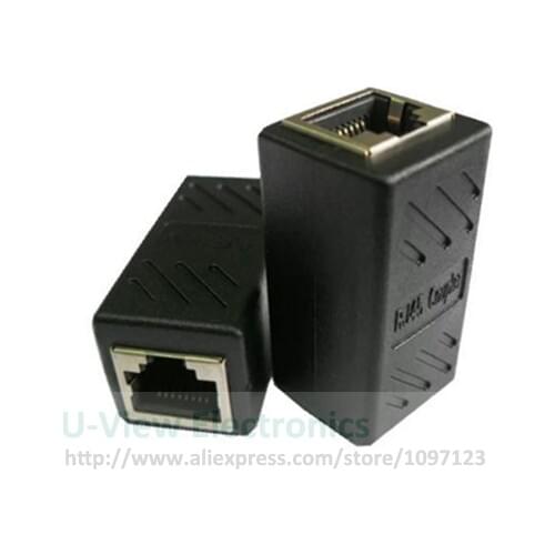 CAT6 RJ45 Female to Female Lan Connector Ethernet Network Cable Extension Coupler Adapter With Shield/Free DHL Shipping/100PCS