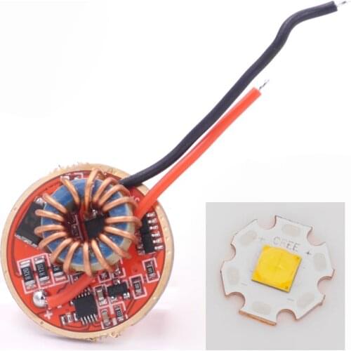Cree XHP70.2 6V White 6500K / Warm White 3000K LED Emitter With 20mm DTP Copper pcb+ 26mm 1 Mode or 5 Modes Driver