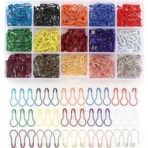 DIY Colored Metal Count Safety Pin Knitting Needle Mark Gourd Shape Pin Hand Craft Sewing Tool Accessories