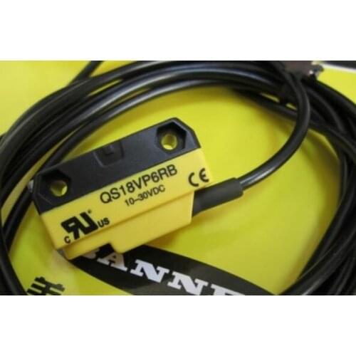 QS18VP6RB QS18 Photoelectric Sensor, Receiver, 3m Range, 10-30 VDC, PNP, 2m, PVC, 61672