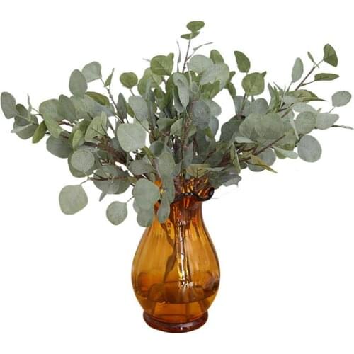 1Pc Artificial Eucalyptus Greenery Wedding Decor Plant DIY Bridal Bouquet Wreath