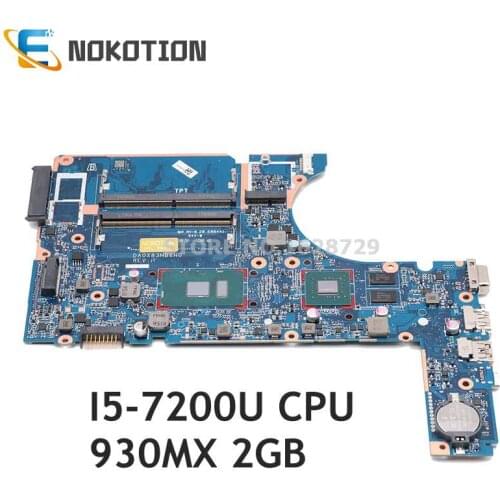 NOKOTION DA0X83MB6H0 805696-001 805696-002 907714-601 907714-001 Laptop motherboard For HP 450 G4 470 G4 Mainboard i5-7200u
