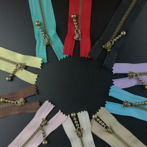 10pcs Metal Nylon Coil Zippers DIY Tailor Sewing Tools Garment Accessories Cremalleras Costura 15cm/20cm Apparel Sewing Zippers