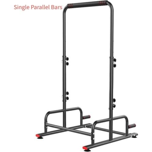 Single Parallel Bars Multifunctional Indoor Fitness Pull Up Bar with Suction Cup 5 Gears Adjustable Height Horizontal Bar