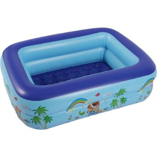 Inflatable Swimming Pool Abrasion Resistant Square Shaped Garden Backyard Water Party Inflatable Swimming Pool for Kids