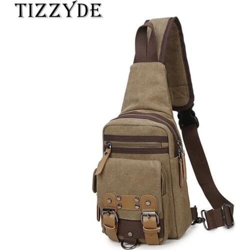 New mens chest bag canvas travel bag fashion men women small Messenger bag casual mens shoulder bag wx143
