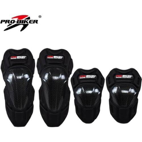 2019 New PRO-BIKER Carbon fiber motorcycle protective gear Kneecaps Racing SUV knee pads elbow Rumble Knight equipment FREE SIZE