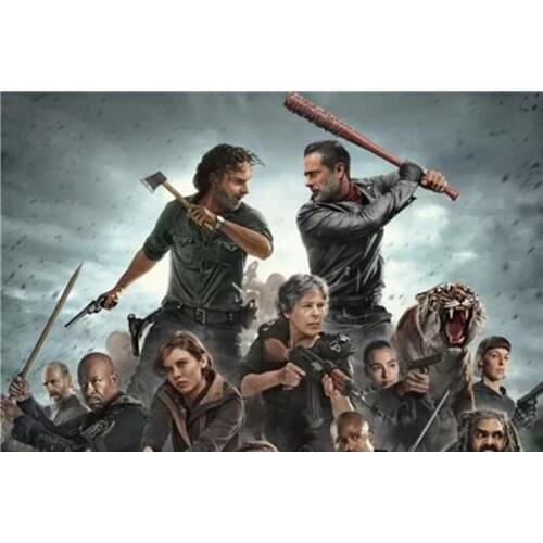 New 5D DIY Full Square Diamond embroidery “The walking dead” TV poster 3D Diamond embroidery Cross stitch mosaic Home Decor Art