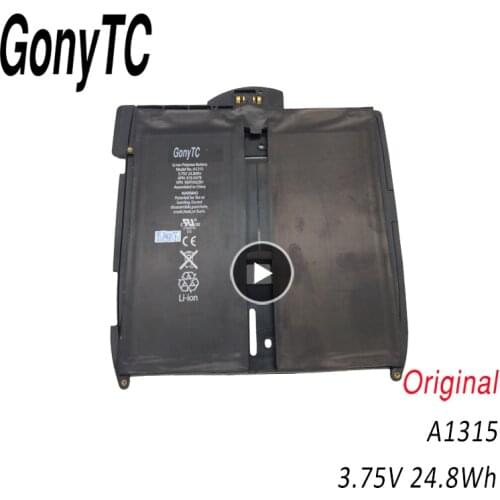 GONYTC A1315 3.75V 24.8Whr New Li-ion Polymer Battery For iPad 1 1st Generation For iPad 1 A1219 A1337 616-0448 Laptop Battery