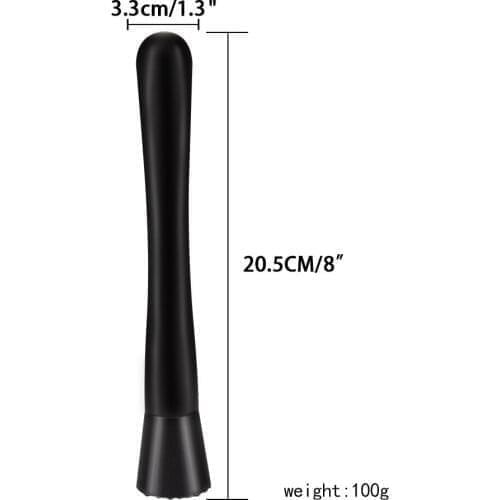 QUEENBAR Bar Crushing Ice Muddler Stainless Steel Wine Mixing Stick Cocktail Muddler Shaker Bar Bartender Tool