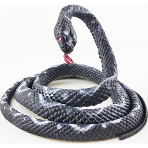 135 Cm Realistic Plastic Complicated Toy Fake Snakes Garden Props Prank Halloween K61