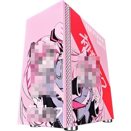 Computer Chassis Desktop DIY Glass Full-Side Transparent Wide-Body Game Water-Cooled ATX Large Board Chassis Back Line HDD SSD