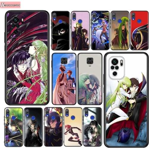 Code Geass Anime Silicone Cover For Xiaomi Redmi Note 10 10S 9 9S Pro Max 9T 8T 8 7 6 5 Pro 5A Phone Case
