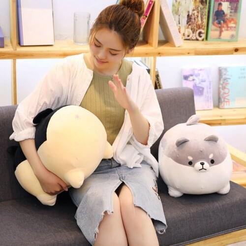 Fat Shiba Inu Corgi Dog Plush Toys Stuffed Soft Kawaii Animal Cartoon Pillow Dolls Birthday Christmas Gift for Kid Baby Children