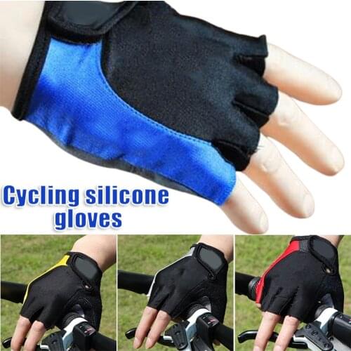 Cycling Gloves Bicycle Anti Slip Gloves with Shock Absorbing Padded Breathable Half Finger Gloves for Men/Women MC889