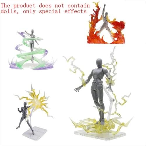 Whirlwind Lightning Aeration Cracking Explosion Scene Model Special Effects Decoration with Bracket for Model Figure Toy