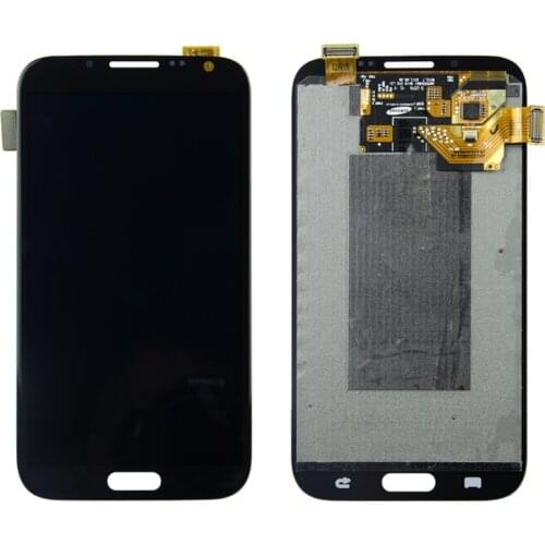 Note 2 LCD For Samsung Galaxy Note2 N7100 N7105 LCD Display Touch Screen Digitizer Assembly With Frame ORIGINAL Burn Shadow