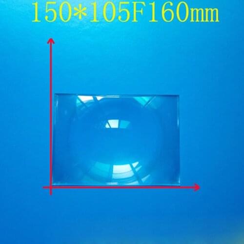 2pcs 150x105mm Plastic Fresnel Lens Solar Focal Length 160mm DIY Projector Plane Magnifier solar concentrator 3D VR helmet lens