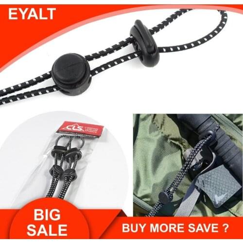 2 PCS Outdoor Mountaineering Backpack Hanging Stick Rope Buckle Fixed Buckle Elastic Rope Binding Buckle Accessories
