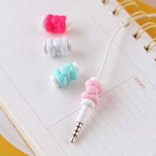 20pcs/lot USB Charger Cable Protector Colorful Earphones USB Data Cable Cover For iPhone