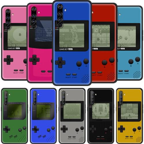 Phone Case for Realme 5 6 C3 7 5 Pro X50 XT C11 C15 V5 Cover for Oppo A52 A9 A53 A8 A92s Black Shell Game Boy Game Box