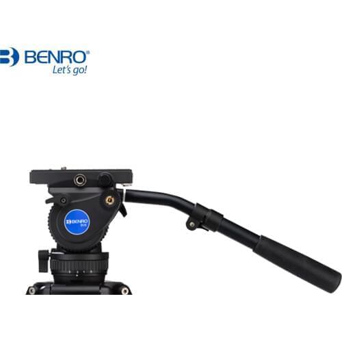 BENRO BV8H Aluminum Video Head QR13 Quick Release Plate For BV8 Hydraulic Fluid Tripod Max Loading 8kg