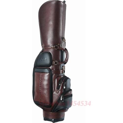 Brand Golf Genuine Leather Bag Standard Waterproof Golf Ball Package Large Capacity Cover Style High-end Personalized Custom