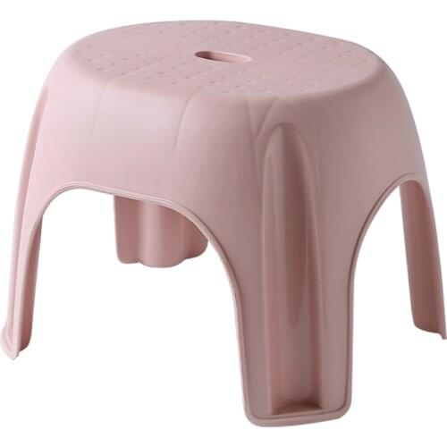 Household Non-Slip Plastic Stool Adult Children Thicken Low Stool Changing Shoes Stool Great For Kitchen, Bathroom, Living Room