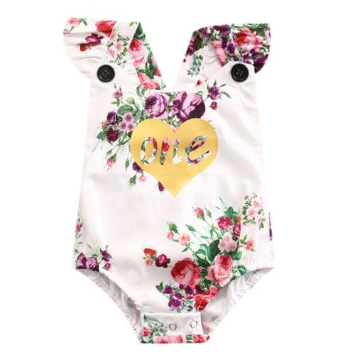 Newborn Infant Baby Girls Jumpsuit Sleeveless Bodysuit Backless Outfit Sunsuit New Size 0-24M