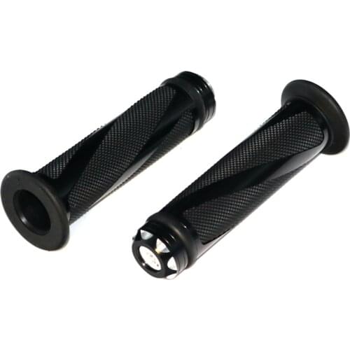 LMoDri 7/8" UNIVERSAL BAR END WEIGHT ALUMINUM MOTORCYCLE GRIPS RACING BIKE HANDLEBAR GEL HAND GRIP