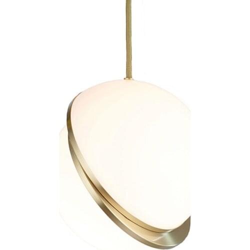 Dia.20cm Modern Crescent Acrylic Chandeliers Fixture Nordic Simple Metal Suspension Lamp Dining Room Bedroom Home Lighting PL677