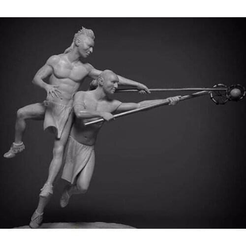 1/24 Scale Unpainted Resin Lacrosse 2 figures collection figure