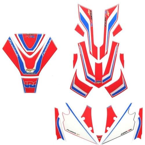 Motorcycle For CBR1000RR sp 2017 2018 2019 HRC Front Rear Fairing Engine Vehicle sticker 3D Edge Gel Protection Tank Paint pad