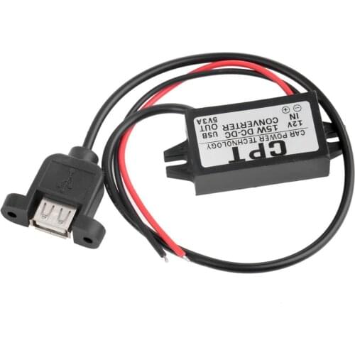 Newest DC Converter Module 12V to 5V 3A 15W USB Output Power Adapter Wholesale Hot Selling Drop Shipping