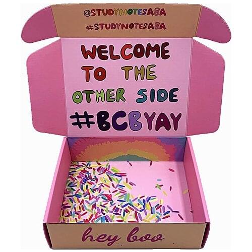 Wholesale Custom Printed Logo Corrugated Cardboard Packaging Colored Luxury Merry Christmas Gift Box For Eyelashes Shipping Box