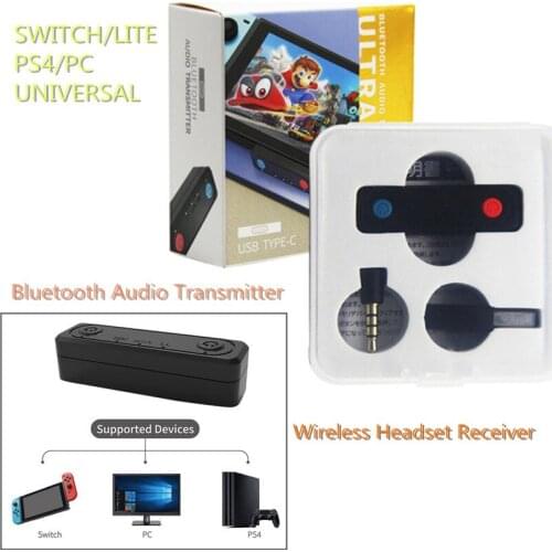 2021 New Type-C Bluetooth Transmitter V5.0 A2DP SBC Low Latency With Mic For Switch/Lite PS4 TV PC USB Type-C Wireless Adapter