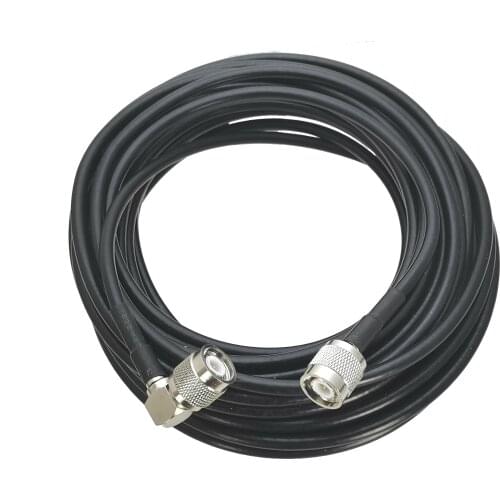 RG58 TNC Male Plug to TNC Male Plug Right angle Connector RF Jumper pigtail Cable 6inch~20M