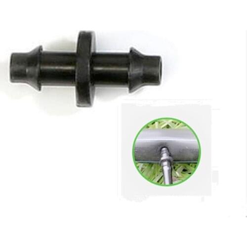 1000pcs Insert Barb Coupler 1/4" Barbed Coupling Barb Fittings Drip Irrigation Straight Connectors