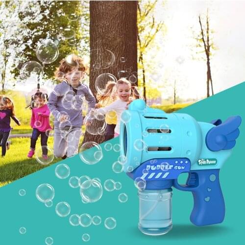 Stylish Soap Bubble Machine Bubble Maker Gun Shape Continuous Stream Soap Bubble Machine Soap bubbles for children