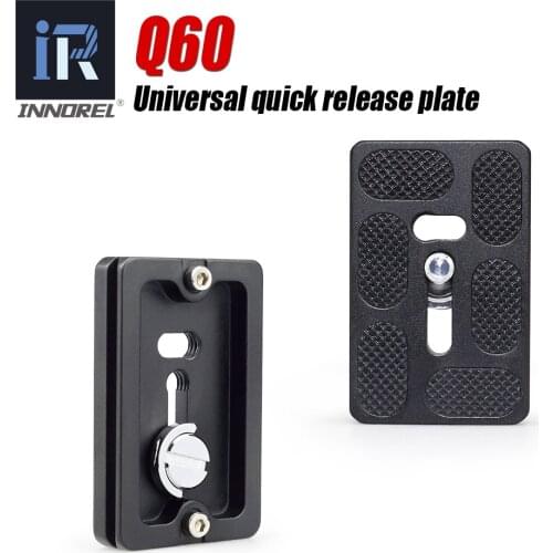 Q60 Universal quick release plate For panoramic tripod ball head Compatible with Arca swiss spec. QR DSLR Camera Accessories