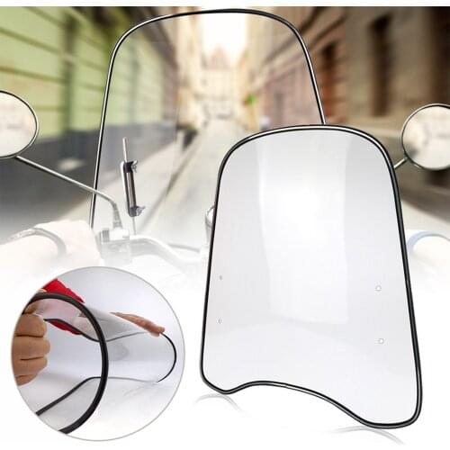 Universal Motorcycle Windshield Wind Deflector Windscreen Wind Cold Deflector Clear Transparent Windshield For Motorcycles