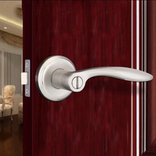 Three-bar Handle Lock Indoor Bathroom Toilet Door Lock Kitchen Balcony Toilet Bathroom Without Key