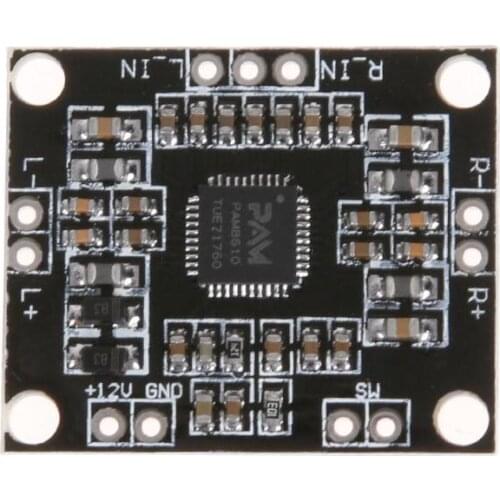 1Pc PAM8610 DC 12V 2 X 15W Dual Channel Stereo Class D Amplifier Board Ultra-thin High Power Mini Digital Amplifier Board