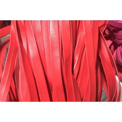 100meters 10mm Red Pu Faux Leather Cord Flat lether Soft Cord Faux Pu Lace Beading String Bracelet Necklace Crafts