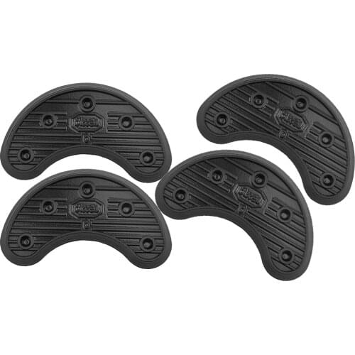 2 Pairs of Rubber Heel Taps for Shoes Boots Sole Repair, Heel Guard Taps Pads – Black