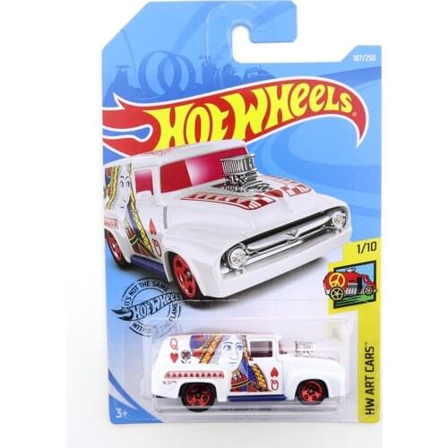 2019-187 Hot Wheels 56 FORD F-100 Mini Alloy Coupe 1/64 Metal Diecast Model Car Kids Toys Gift