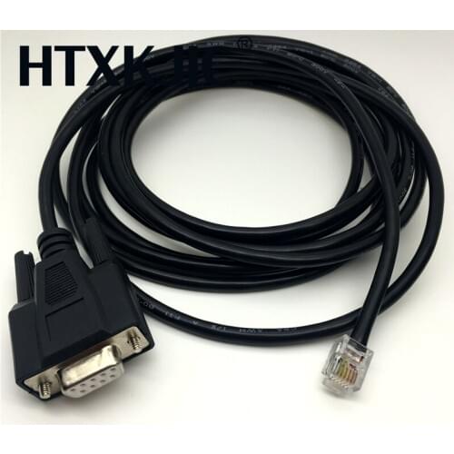 7.9 Ft RS232 to 6P6C Plug Industrial Adapter PLC Cable for Keyence KV 16 1000