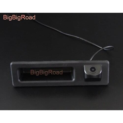 BigBigRoad For BMW 1 3 Series X1 F48 F20 F21 F30 F31 F34 Facelift 2015~2019 Car Trunk Handle RearView Backup Parking CCD Camera
